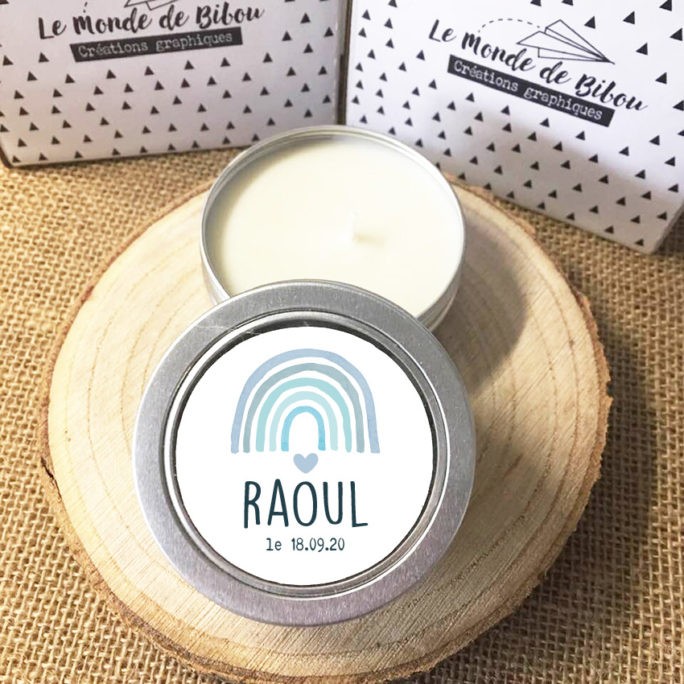 Lot de 12 bougies Rainbow garçon