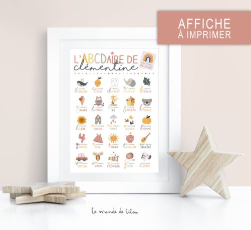 Affiche ABCDaire Bohémia à imprimer