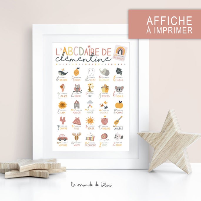 Affiche ABCDaire Bohémia à imprimer
