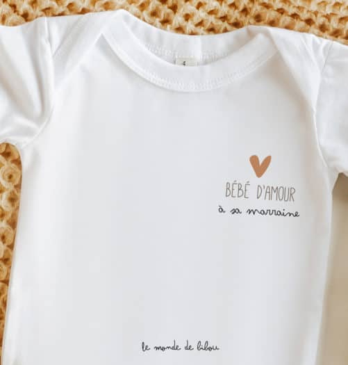 Body Petite cœur personnalisable