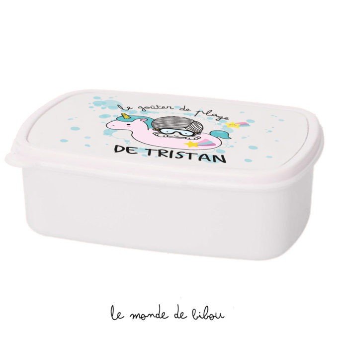 Boîte à Goûter Bouée licorne garçon