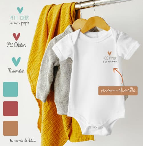 Body Petite cœur personnalisable
