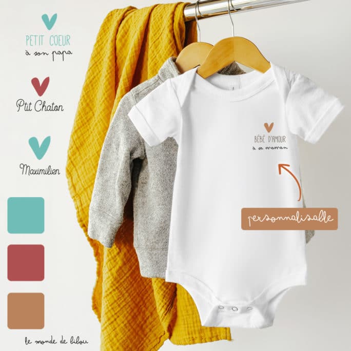 Body Petite cœur personnalisable