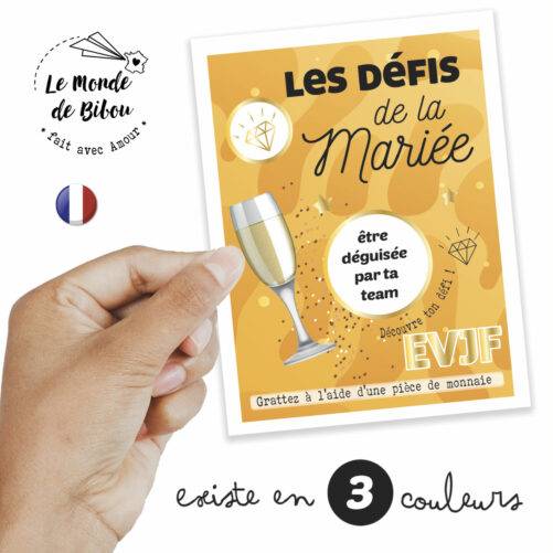 6 Tickets à gratter Défis de la mariée