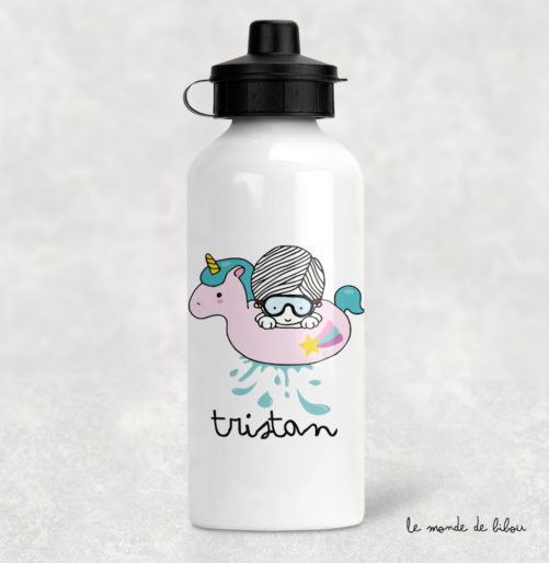 Gourde bouée licorne garçon