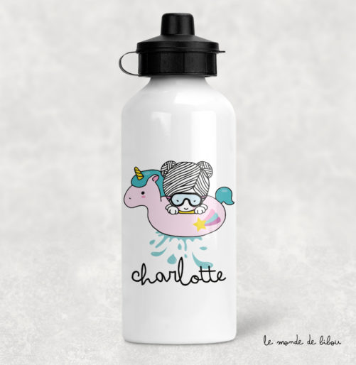 Gourde bouée licorne fille