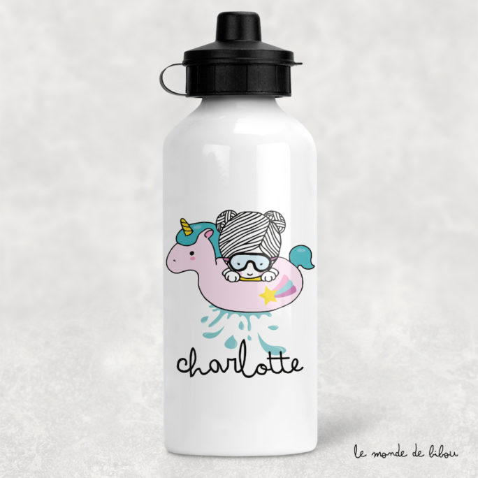 Gourde bouée licorne fille