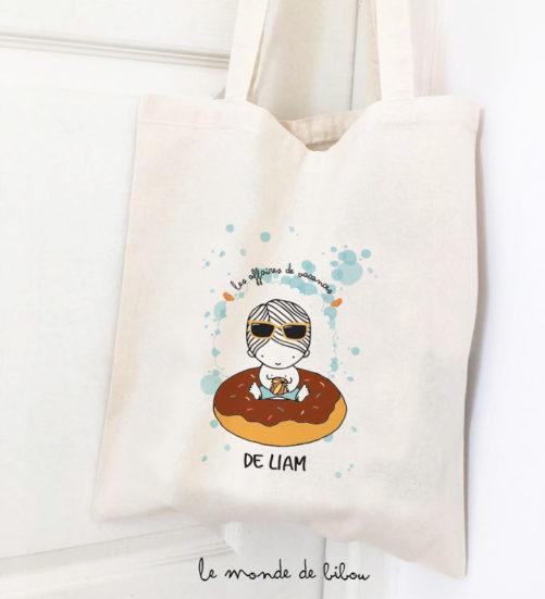 Tote bag bouée Donut garçon