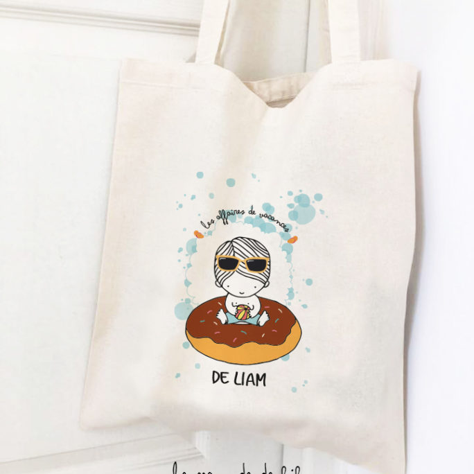 Tote bag bouée Donut garçon