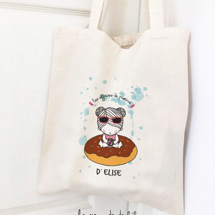 Tote bag bouée Donut fille