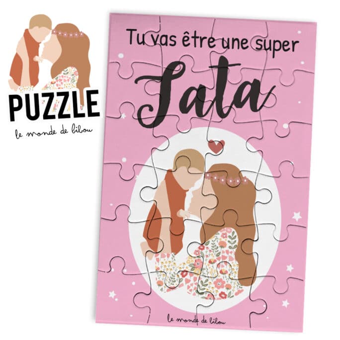 Puzzle annonce Super Tatie ou tata