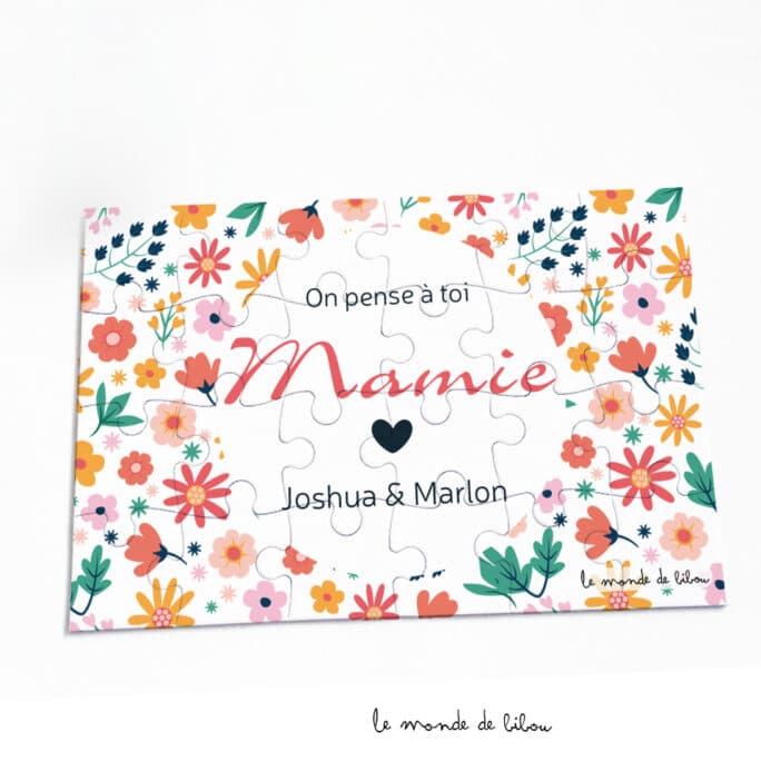 Puzzle On pense à toi Mamie