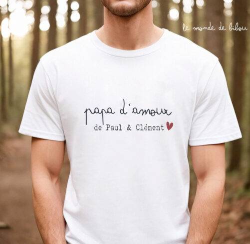 T-shirt Papa d'amour