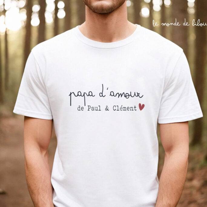 T-shirt Papa d'amour