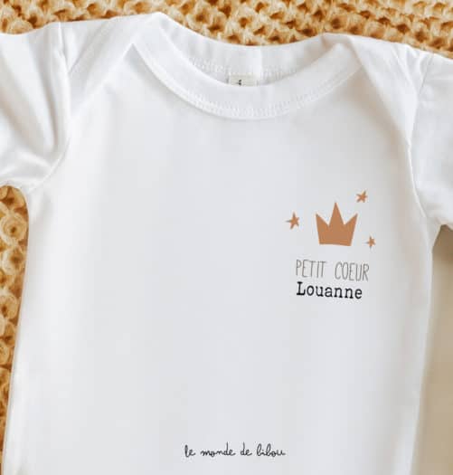 Body Petite couronne personnalisable