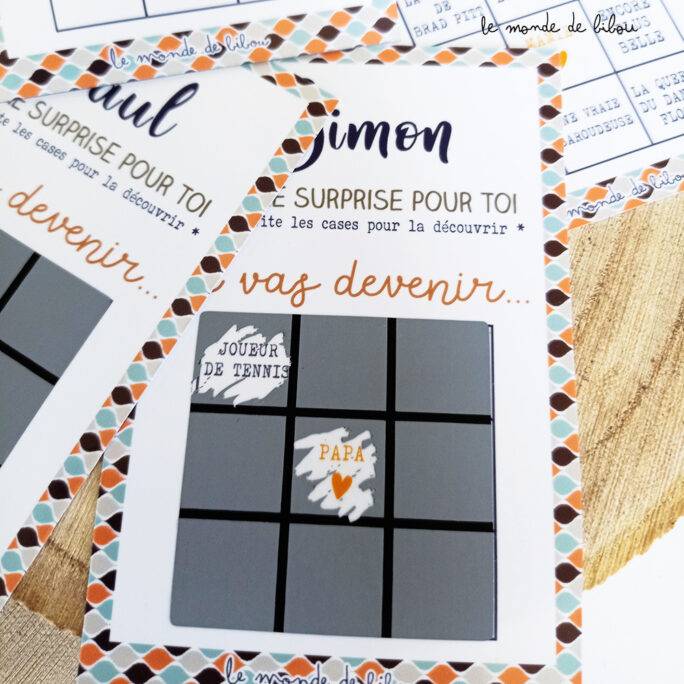 Ticket jeu à gratter annonce grossesse