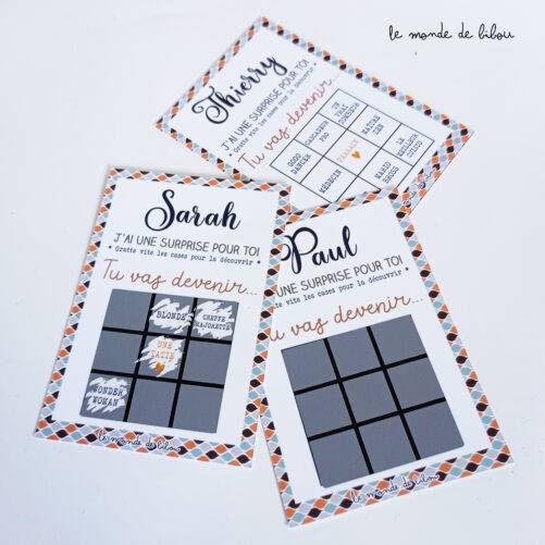 Ticket jeu à gratter annonce grossesse