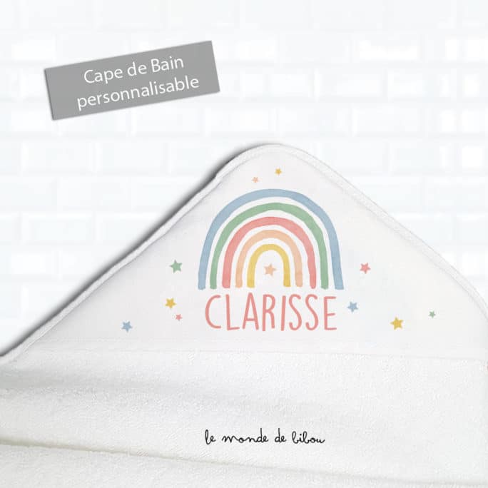 Cape de bain Rainbow couleurs