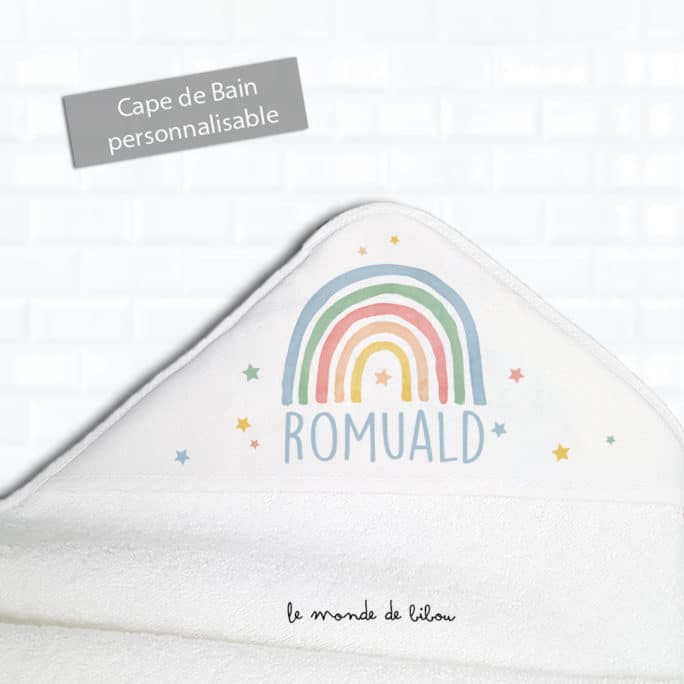 Cape de bain Rainbow couleurs
