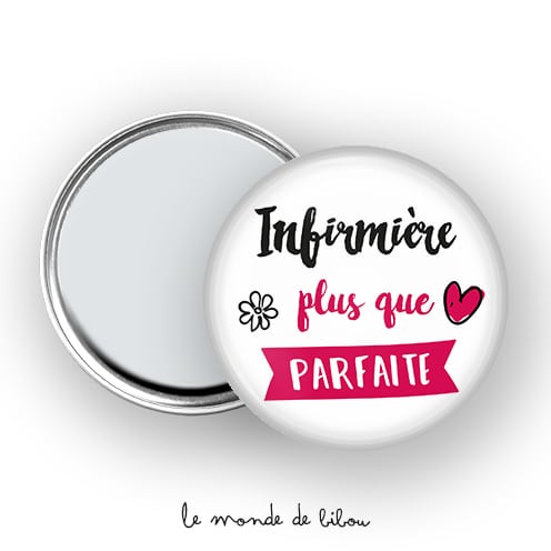 Miroir de poche Infirmière plus que parfaite