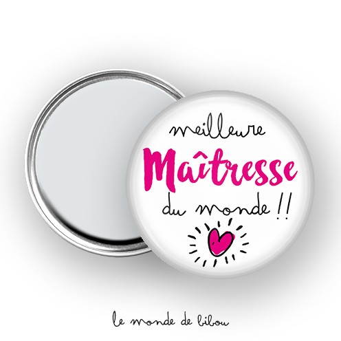 Miroir de poche Meilleure maîtresse du monde