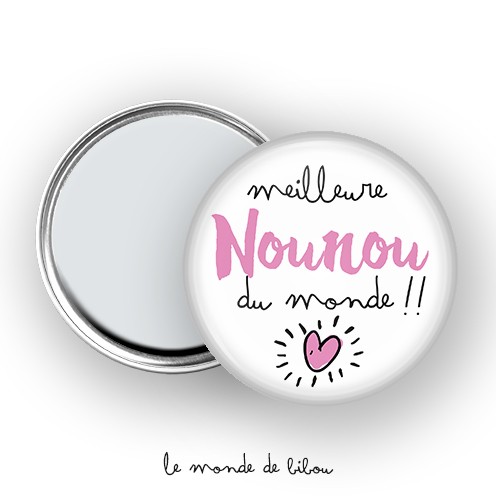 Miroir de poche Meilleure Nounou du monde