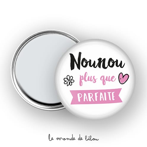 Miroir de poche Nounou plus que parfaite