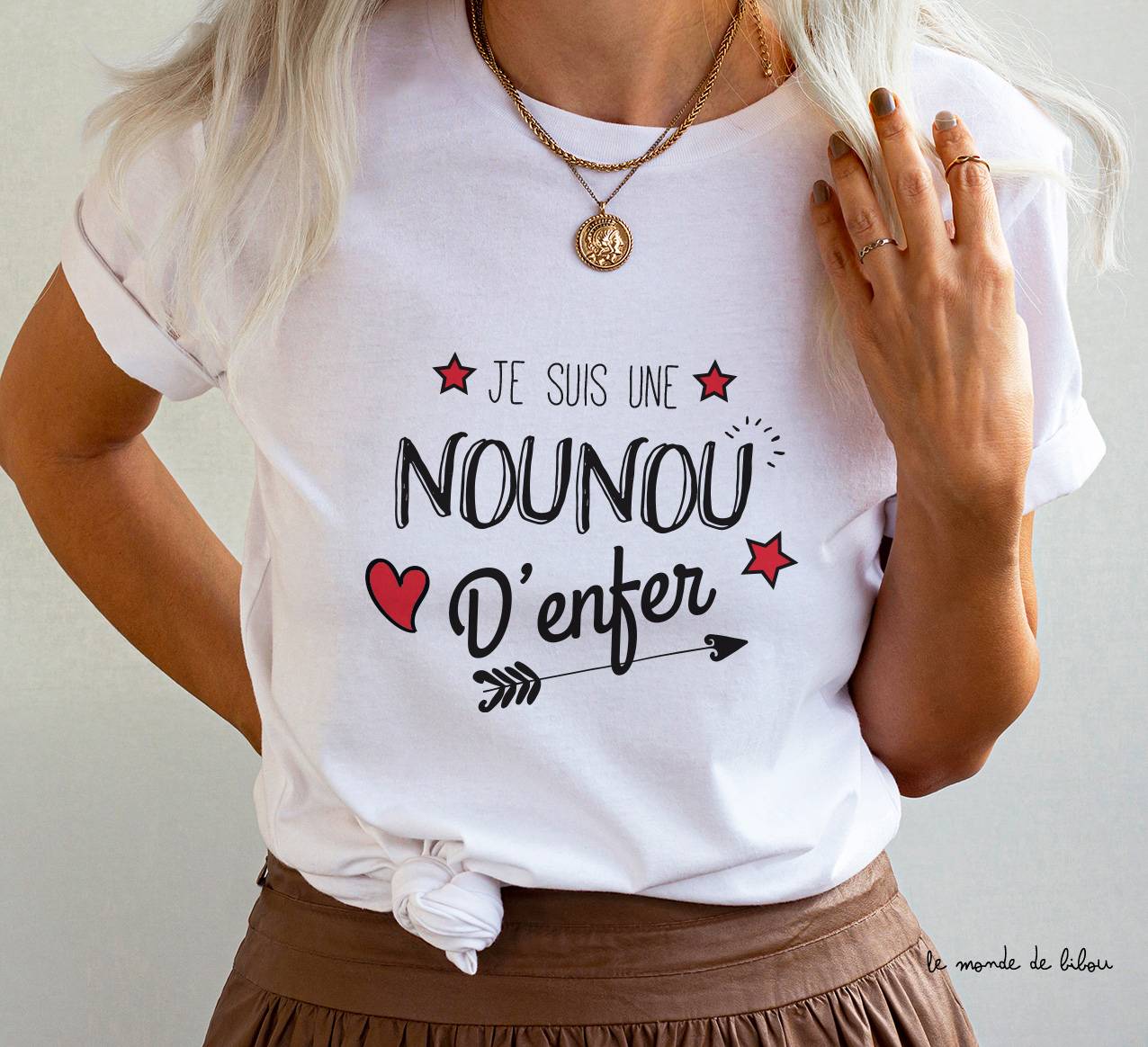 Tee-shirt Nounou d'enfer