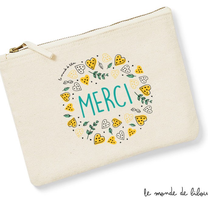 Pochette cadeau Merci