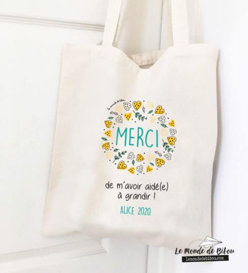 Tote bag cadeau Merci