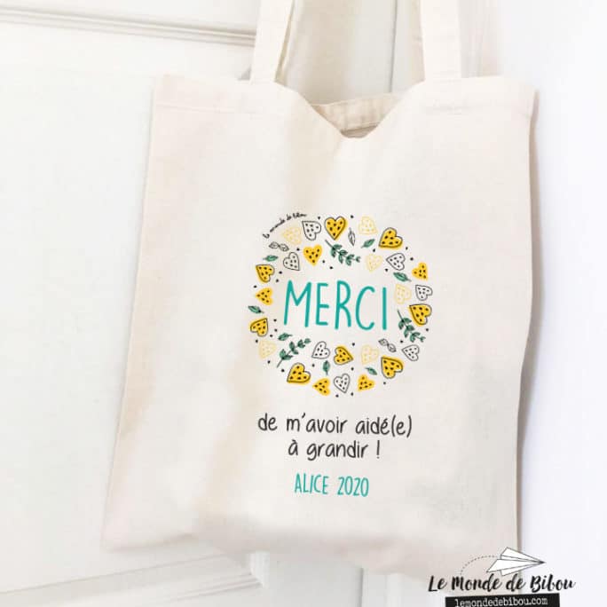 Tote bag cadeau Merci