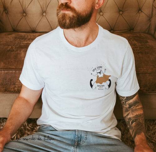 T-shirt personnalisé super papa