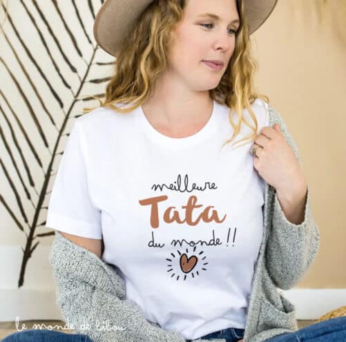 T-shirt Meilleure tata du monde
