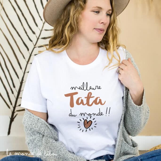 T-shirt Meilleure tata du monde