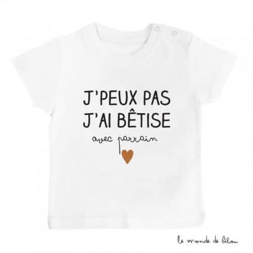 T-shirt Bêtise avec Parrain