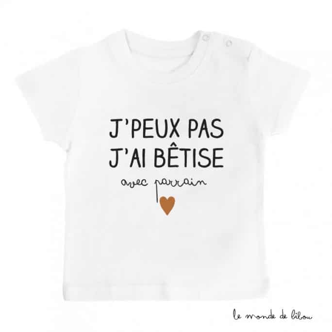 T-shirt Bêtise avec Parrain
