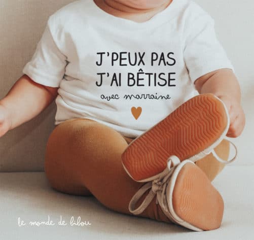T-shirt Bêtise avec Marraine