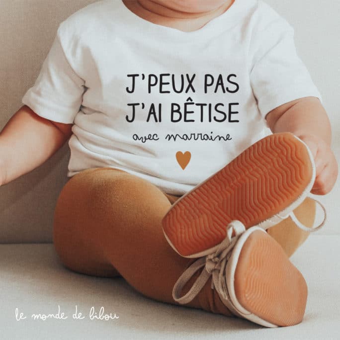 T-shirt Bêtise avec Marraine