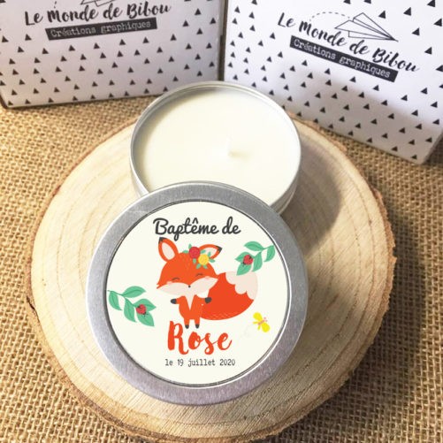Lot de 12 bougies Petite Renarde