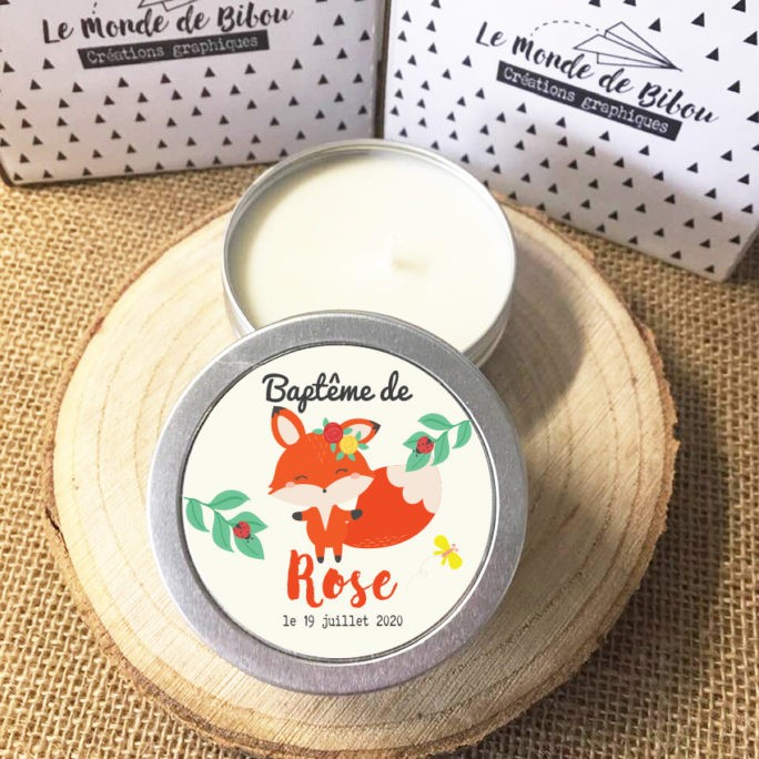 Lot de 12 bougies Petite Renarde