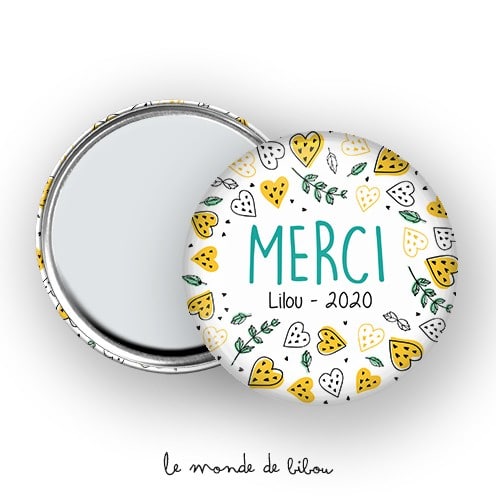 Miroir de poche Remerciement