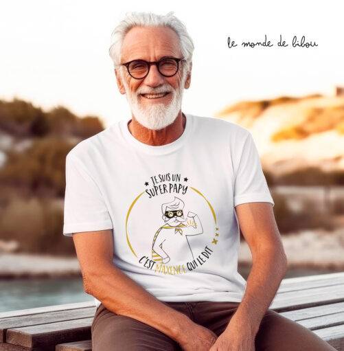 Tee-shirt Papy Super héros
