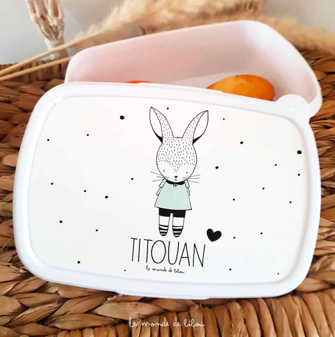 Boîte à Goûter Petit lapin garçon
