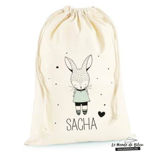 Sac rangement Petit lapin garçon