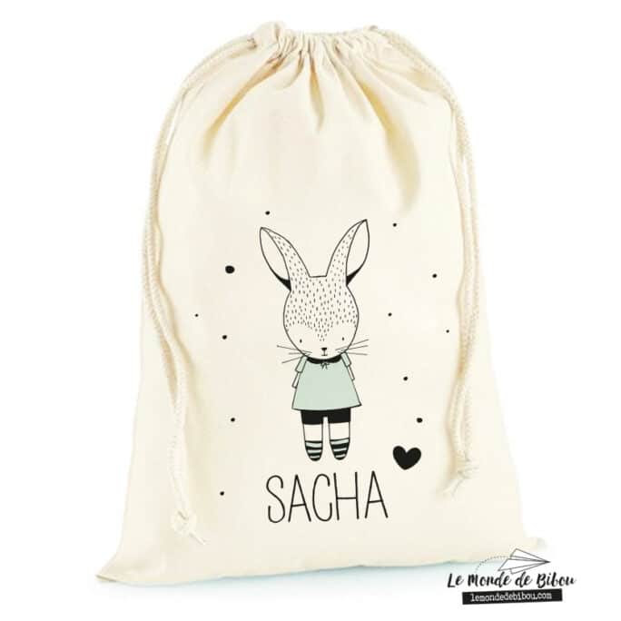 Sac rangement Petit lapin garçon