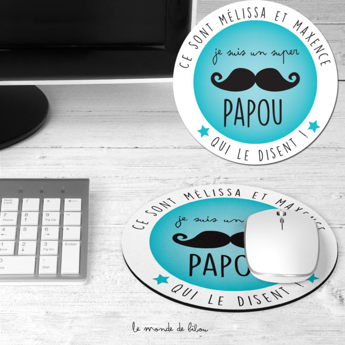 Tapis de souris Super papy