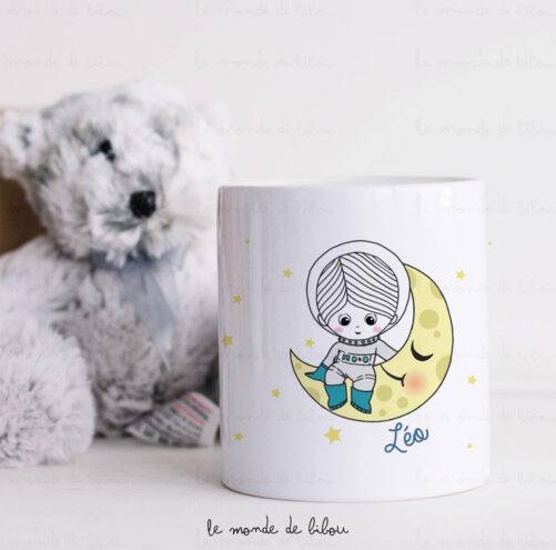 Tirelire personnalisée Cosmonaute