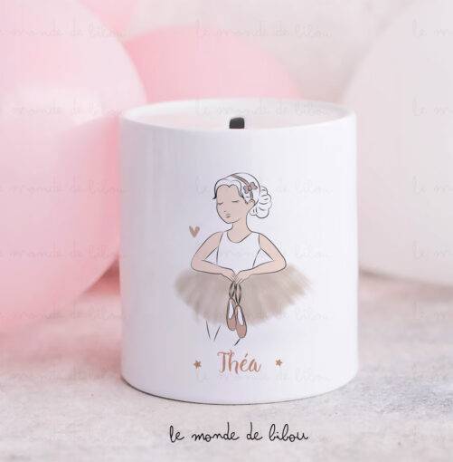 Tirelire personnalisée Petite ballerine