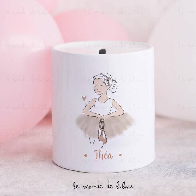 Tirelire personnalisée Petite ballerine