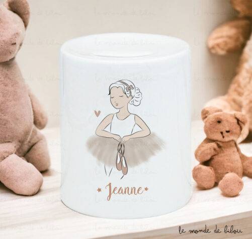 Tirelire personnalisée Petite ballerine